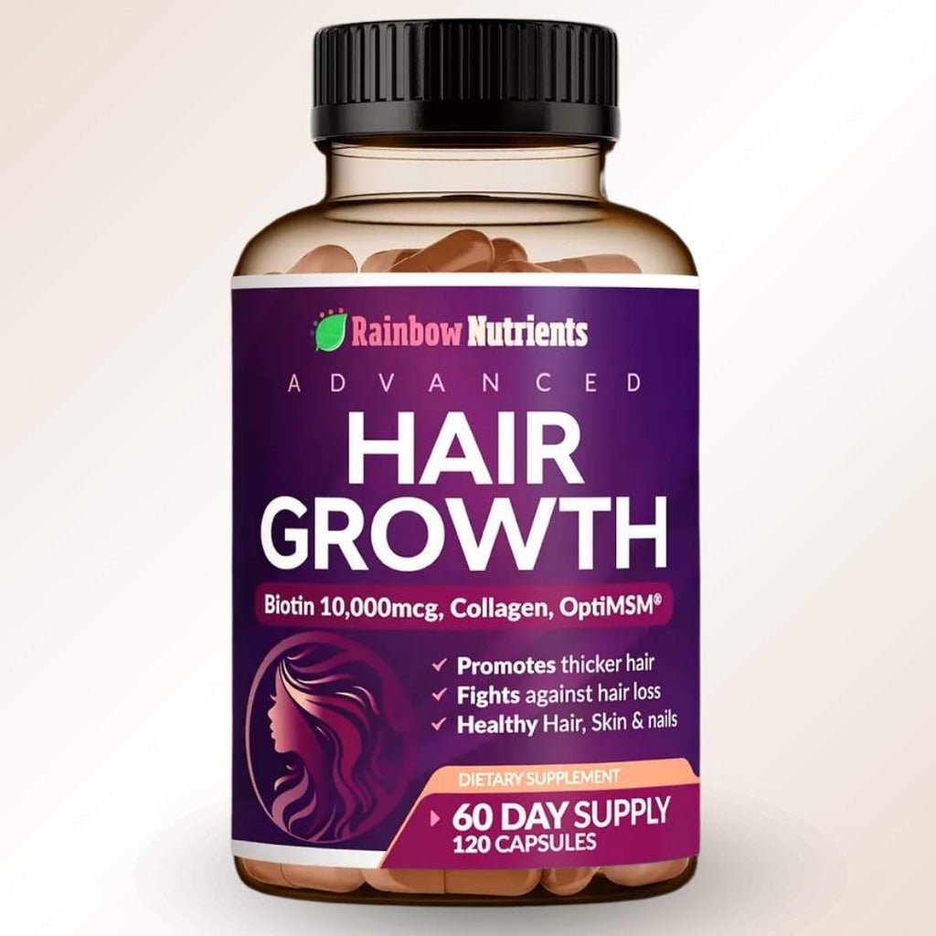 ¡HAIR GROWTH ADVANCED - SIN AZUCAR - LOGRA UN CABELLO DE ENSUEÑO DESDE LOS PRIMEROS 7 DÍAS! 120 capsulas - VitaFarma Guatemala