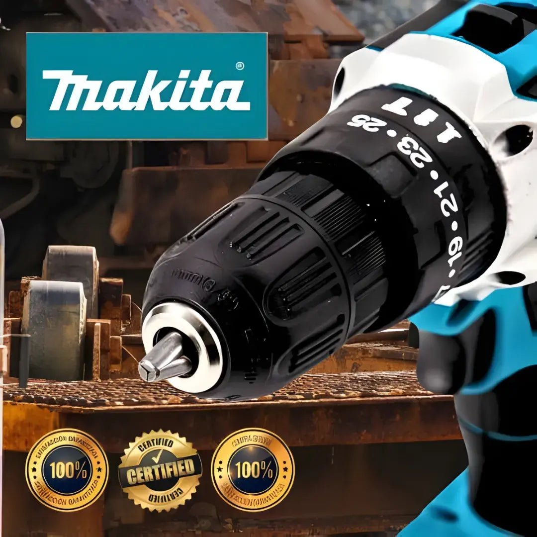Taladro inalámbrico percutor Makita® + Maletin + 24 Accesorios + 2 Baterias 40 V - VitaFarma Guatemala