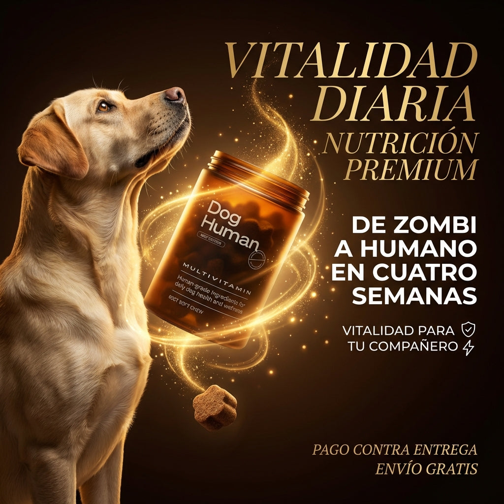 Dog Human Multivitamínico 5-en-1 Para perros que necesitan más años de vida saludable | Mejoras visibles en 3 semanas