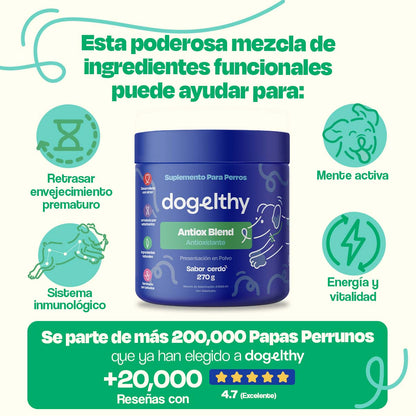 Antioxidante para Perros - Antiox Blend - VitaFarma Guatemala