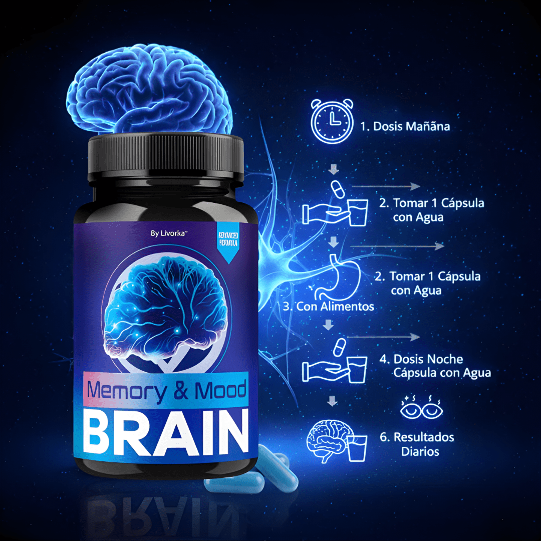 BRAIN SUPLEMENTO PARA LA MEMORIA – Enfoque mental, claridad diaria y apoyo cognitivo para tu rutina - VitaFarma Guatemala