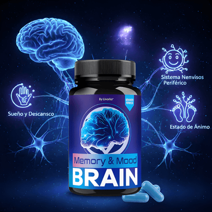 BRAIN SUPLEMENTO PARA LA MEMORIA – Enfoque mental, claridad diaria y apoyo cognitivo para tu rutina - VitaFarma Guatemala
