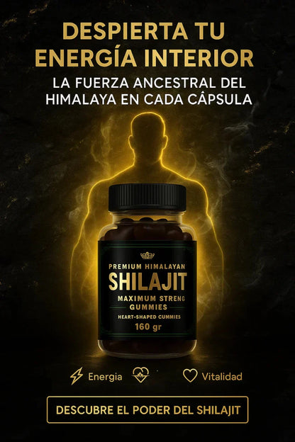 Gomitas de Shilajit para Hombres | Energía, Testosterona y Rendimiento Natural - VitaFarma Guatemala