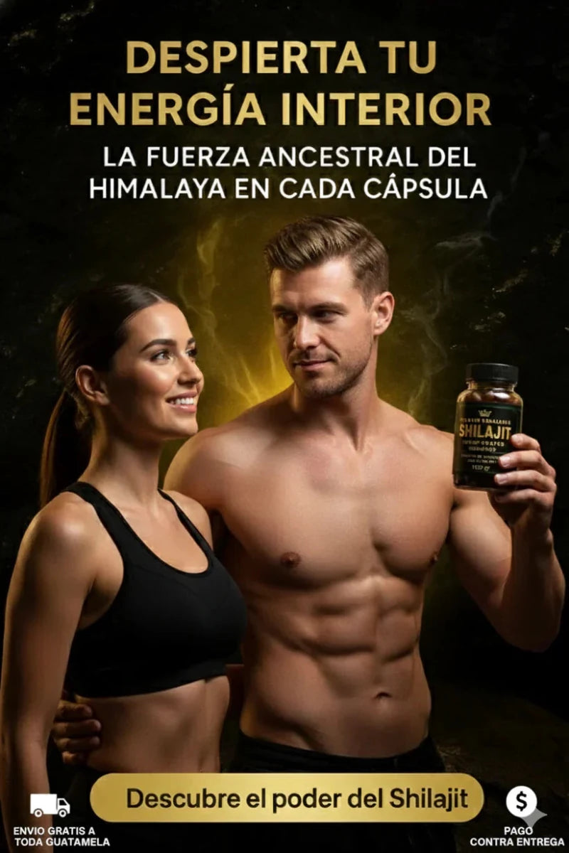 Gomitas de Shilajit para Hombres | Energía, Testosterona y Rendimiento Natural - VitaFarma Guatemala