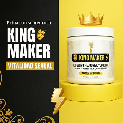 King Maker - Suplemento con Tongkat Ali, Turkesterona, Ecdisterona, Fadogia Agrestis, betarraga roja, maca negra y zinc (13 en 1) - VitaFarma Guatemala