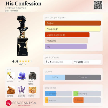LATTAFA HIS CONFESSION - VitaFarma Guatemala