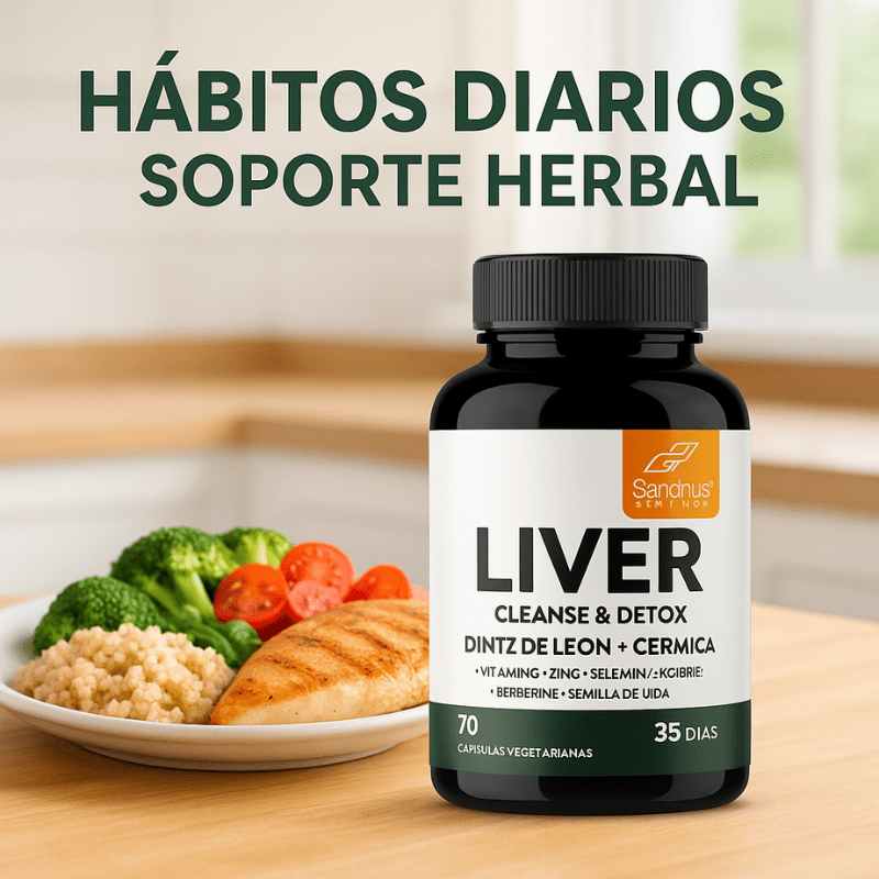 Liver Cleanse & Detox™: Fórmula herbal premium con cardo mariano, diente de león y antioxidantes - VitaFarma Guatemala