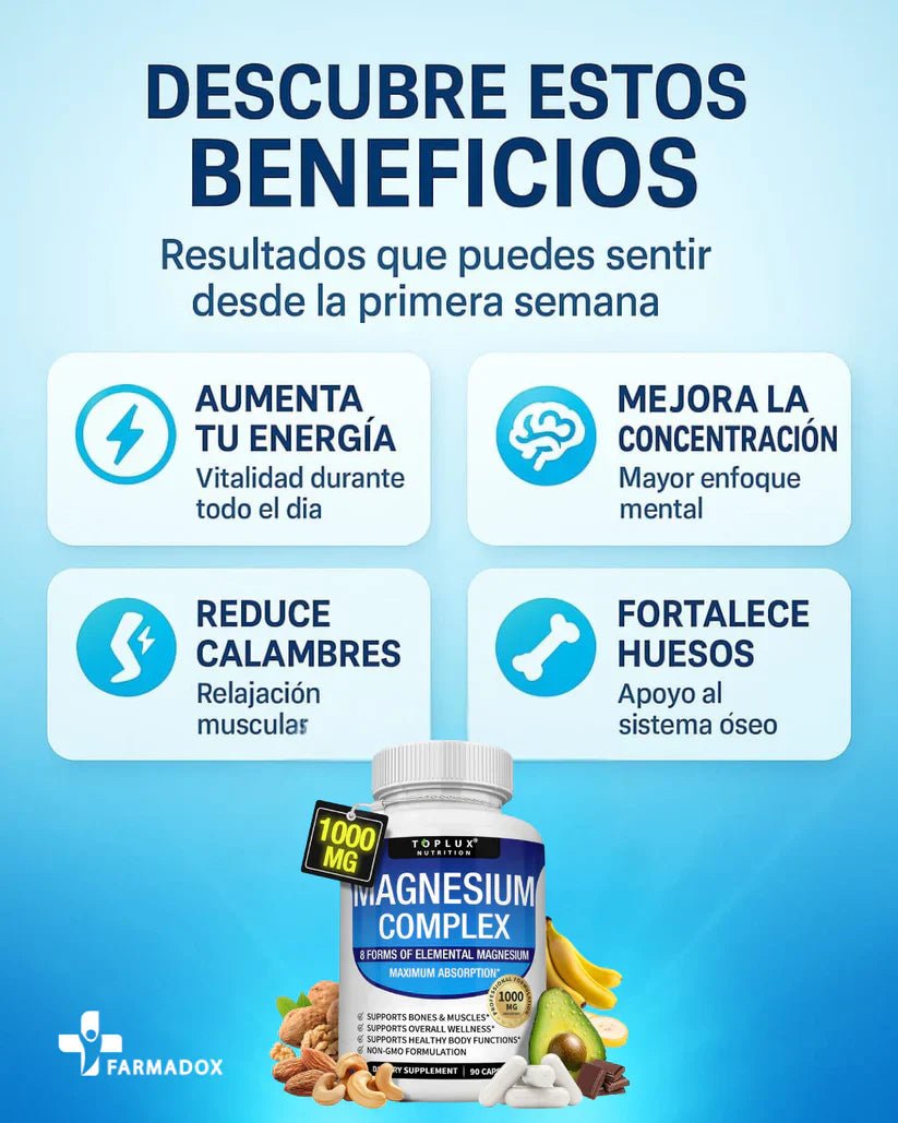 Magnesium Complex Energía, Sueño y Bienestar en SOLO DÍAS! 💙 - VitaFarma Guatemala
