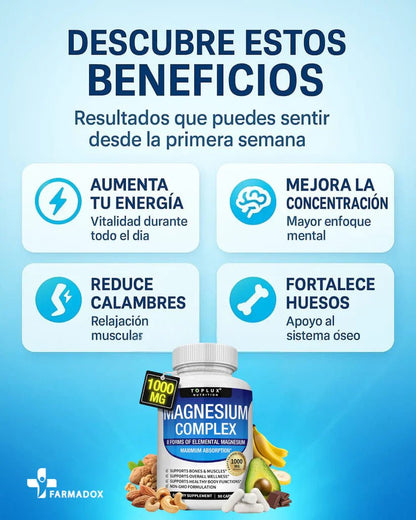 Magnesium Complex Energía, Sueño y Bienestar en SOLO DÍAS! 💙 - VitaFarma Guatemala