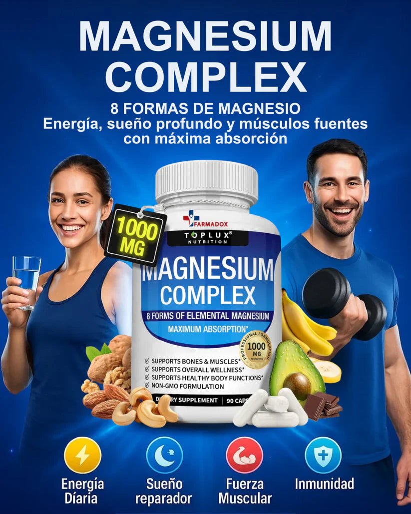 Magnesium Complex Energía, Sueño y Bienestar en SOLO DÍAS! 💙 - VitaFarma Guatemala