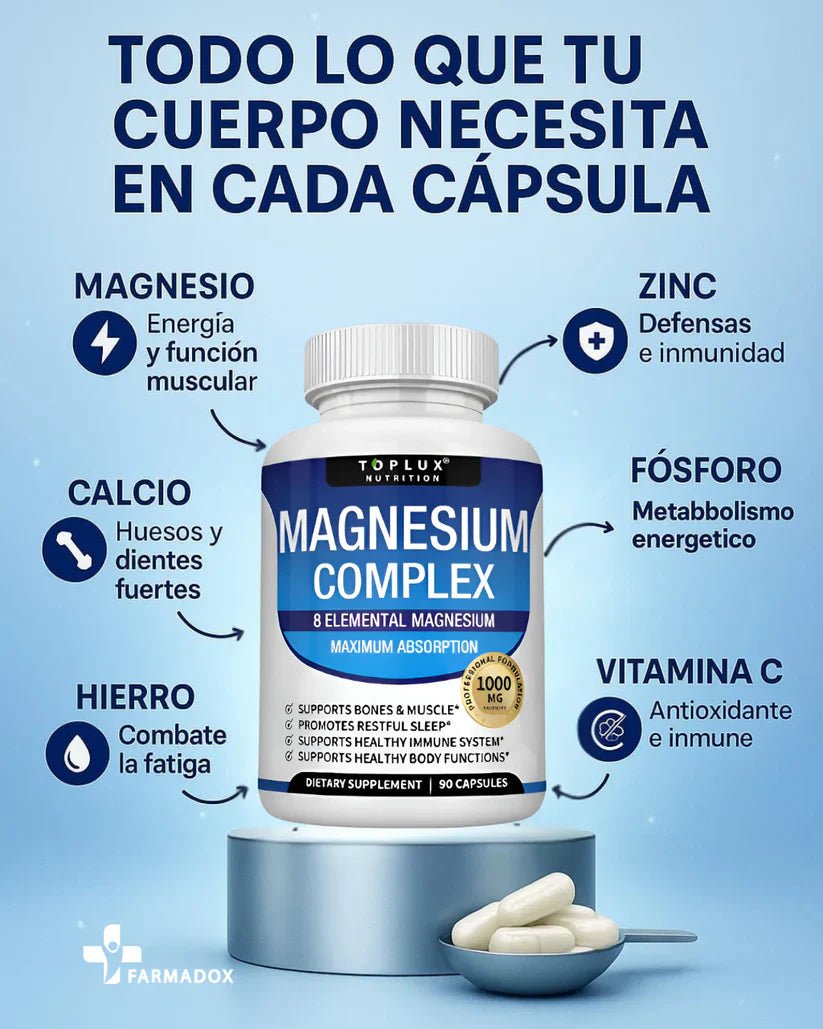 Magnesium Complex Energía, Sueño y Bienestar en SOLO DÍAS! 💙 - VitaFarma Guatemala