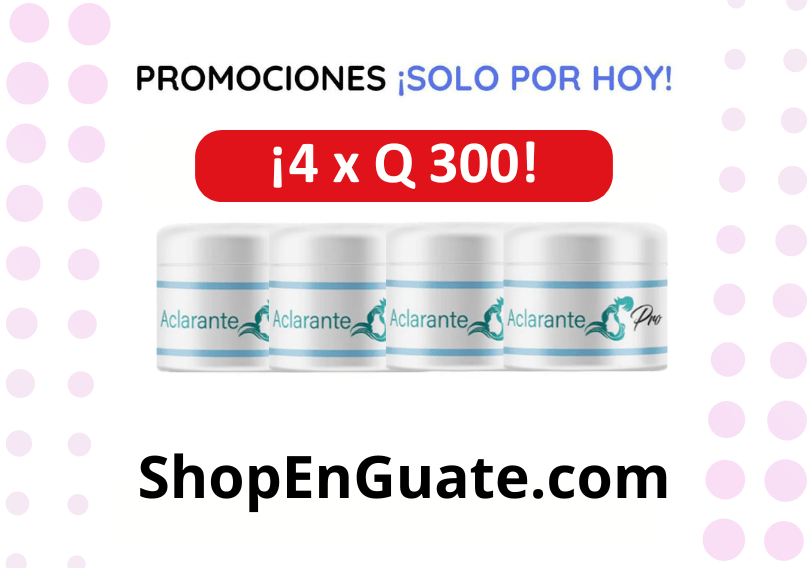 ¡Mega promoción de Crema Aclarante! - VitaFarma Guatemala