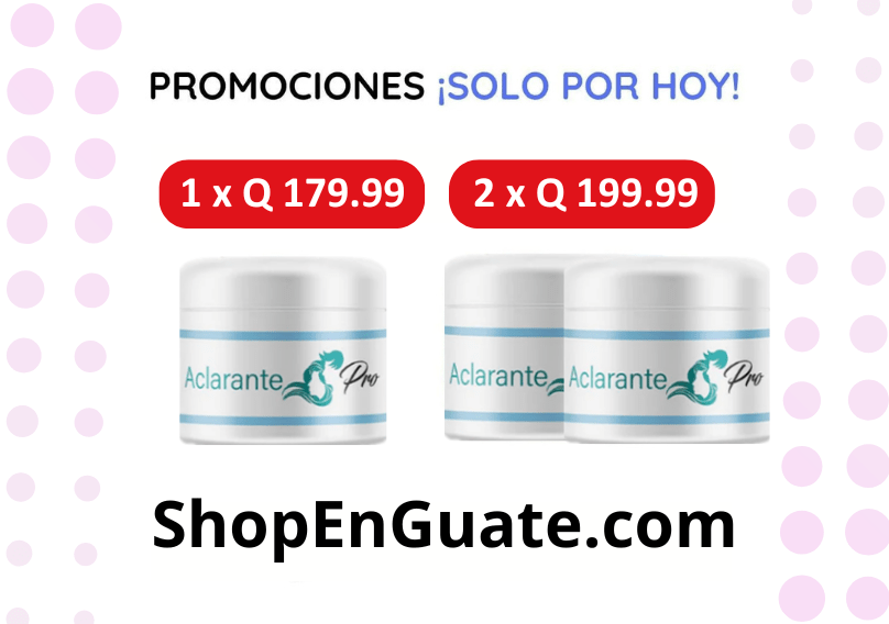 ¡Mega promoción de Crema Aclarante! - VitaFarma Guatemala