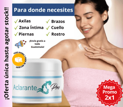 ¡Mega promoción de Crema Aclarante! - VitaFarma Guatemala