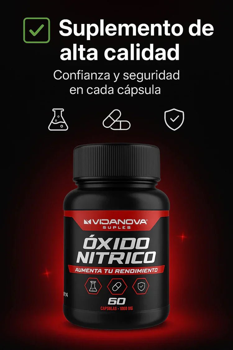 ÓXIDO NÍTRICO Premium - Suplemento 1000 mg - VitaFarma Guatemala