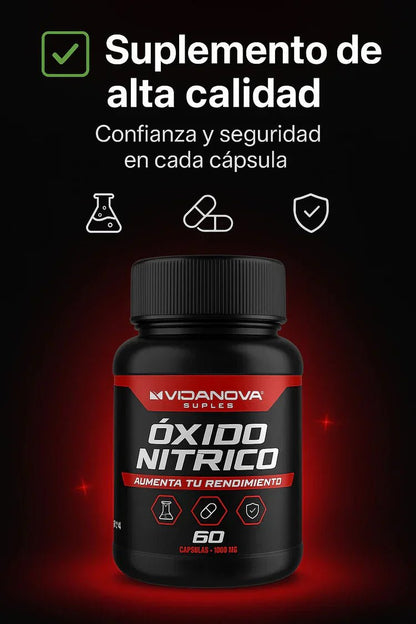 ÓXIDO NÍTRICO Premium - Suplemento 1000 mg - VitaFarma Guatemala
