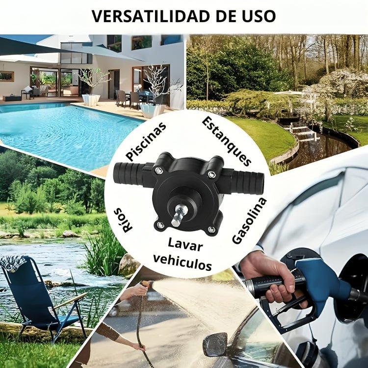 PowerPump™ - CONVERTIDOR DE TALADRO A BOMBA DE AGUA - VitaFarma Guatemala