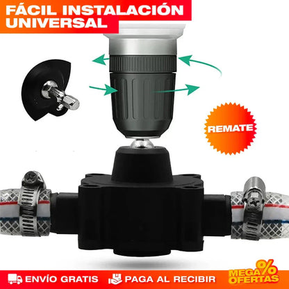 PowerPump™ - CONVERTIDOR DE TALADRO A BOMBA DE AGUA - VitaFarma Guatemala