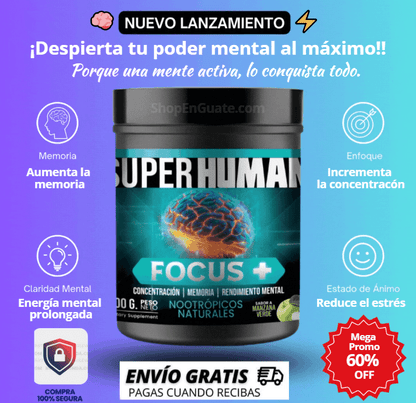 ¡Precio de Infarto! Cápsulas naturales para Relajar y potenciar el Rendimiento Mental - VitaFarma Guatemala