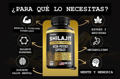 ✨🌿SHILAJIT - DESPIERTA LA FIRMEZA EXTREMA🔥✨ - VitaFarma Guatemala