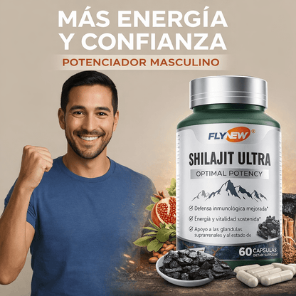 Shilajit para Hombres | Energía, Testosterona y Rendimiento Natural - VitaFarma Guatemala