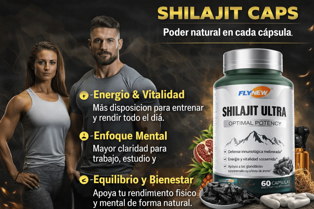 Shilajit para Hombres | Energía, Testosterona y Rendimiento Natural - VitaFarma Guatemala