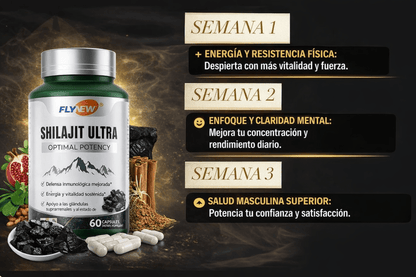 Shilajit para Hombres | Energía, Testosterona y Rendimiento Natural - VitaFarma Guatemala