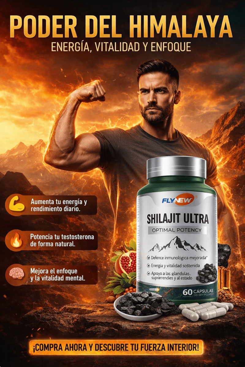 Shilajit para Hombres | Energía, Testosterona y Rendimiento Natural - VitaFarma Guatemala