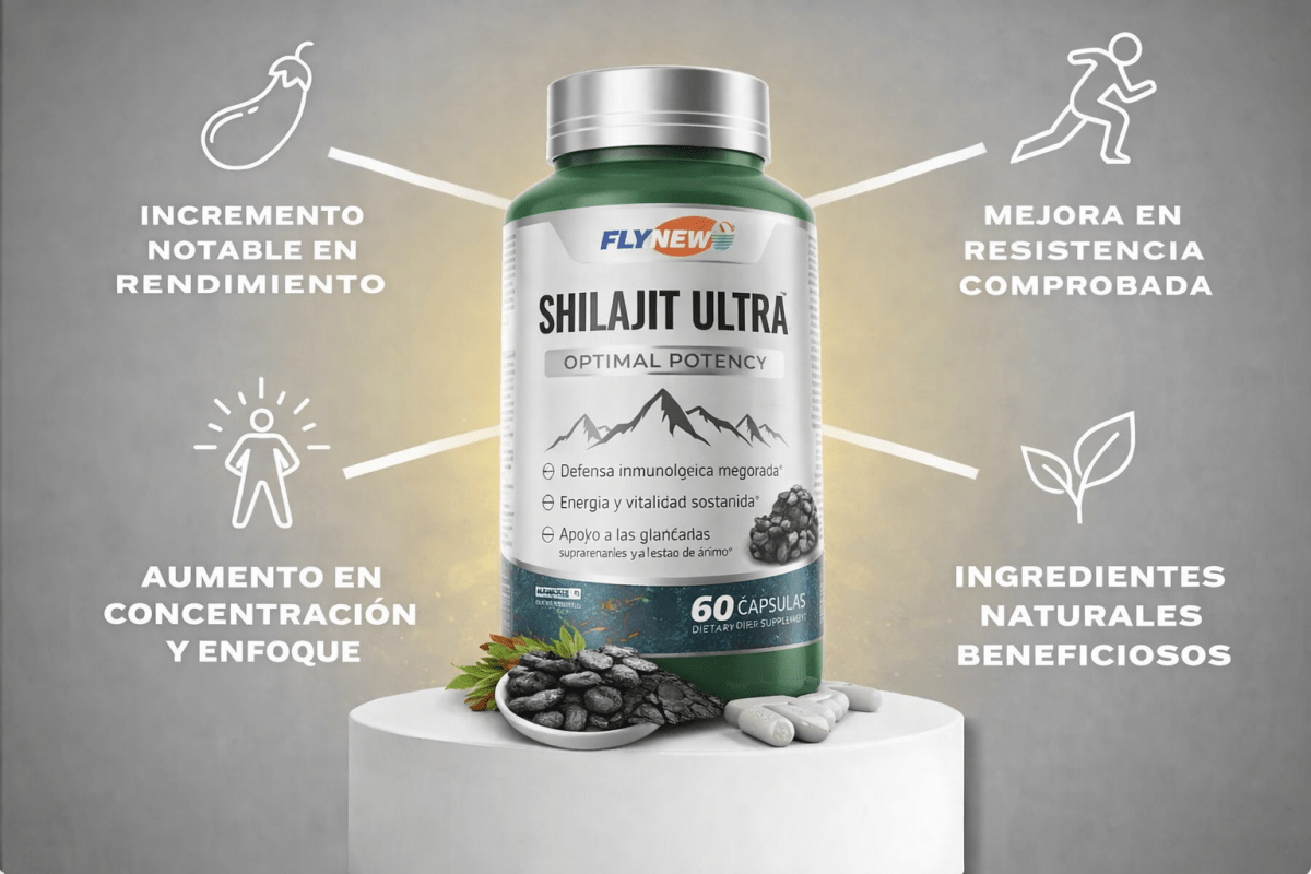 Shilajit para Hombres | Energía, Testosterona y Rendimiento Natural - VitaFarma Guatemala