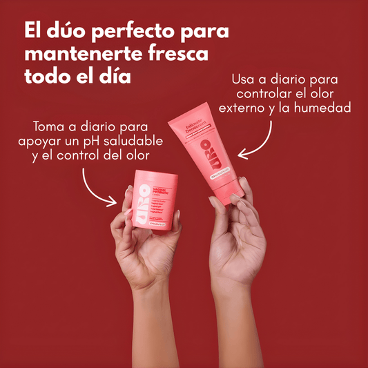 URO CREAM + URO PROBIOTICS – Equilibrio íntimo, frescura prolongada y cuidado completo para tu bienestar femenino - VitaFarma Guatemala
